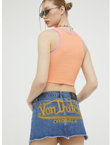 Džínová sukně Von Dutch mini, pouzdrová