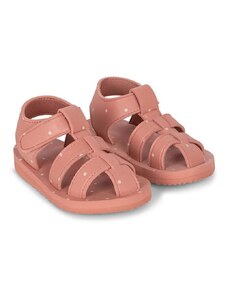 Dětské sandály Konges Sløjd růžová barva