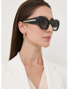 Sluneční brýle Alexander McQueen AM0403S dámské, černá barva