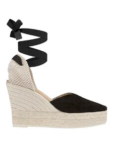 Espadrilky Manebi Heart-Shaped Wedge Espadrilles černá barva, K 1.0 WH