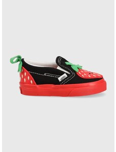 Dětské tenisky Vans Slip On V Berry DRDBL černá barva