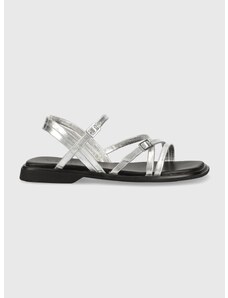 Kožené sandály Vagabond Shoemakers Izzy dámské, stříbrná barva, 5513.183.79