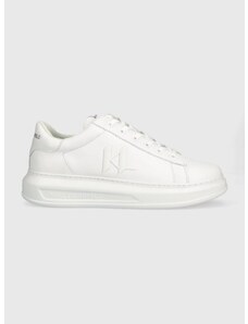 Kožené sneakers boty Karl Lagerfeld KAPRI MENS bílá barva, KL52515