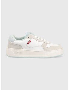 Kožené sneakers boty Levi's Glide S bílá barva, D7522-0003 235201