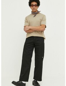 Kalhoty Dickies pánské, černá barva, jednoduché, DK0A4XK3BLK1-BLACK