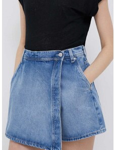 Džínové šortky Pepe Jeans Tammy dámské, hladké, high waist