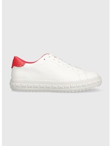 Kožené sneakers boty MICHAEL Michael Kors Grove bílá barva, 43S3GVFS2L