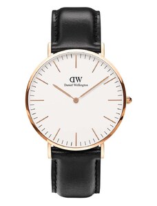 Hodinky Daniel Wellington Classic 40 Sheffield RG černá barva