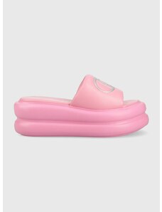 Pantofle Liu Jo ARIA 04 dámské, růžová barva, na platformě, SA3083EX01400021