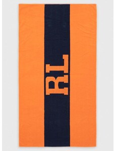 Bavlněný ručník Ralph Lauren oranžová barva