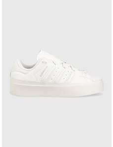 Kožené sneakers boty adidas Originals Superstar Bonega bílá barva