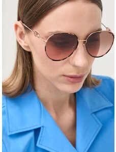 Sluneční brýle Michael Kors EMPIRE dámské, hnědá barva, 0MK1128J