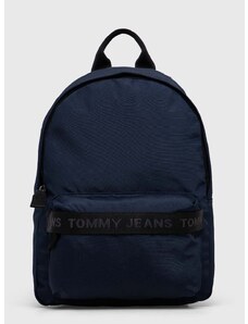 Batoh Tommy Jeans dámský, tmavomodrá barva, malý, s potiskem