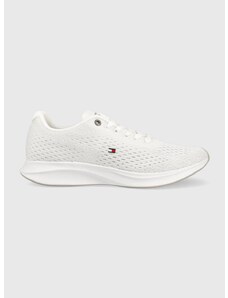 Sneakers boty Tommy Hilfiger LIGHTWEIGHT RUNNER KNIT bílá barva, FM0FM04700