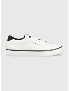 Tenisky Tommy Hilfiger TH HI VULC CORE LOW pánské, bílá barva, FM0FM04685