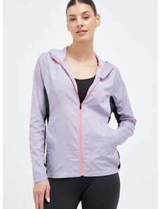 Běžecká bunda Mizuno Alpha fialová barva