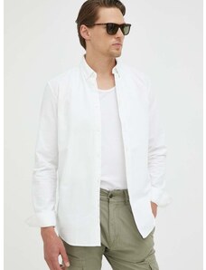 Košile Samsoe Samsoe LIAM bílá barva, regular, s límečkem button-down, M00023175