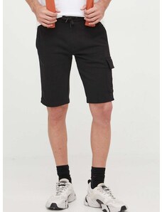 Bavlněné šortky Calvin Klein Jeans černá barva, J30J323411