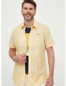 Košile Pepe Jeans žlutá barva, regular, s klasickým límcem