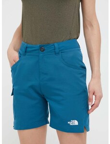 Outdoorové šortky The North Face Horizon tyrkysová barva, high waist