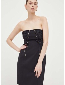 Šaty Pinko černá barva, mini, oversize