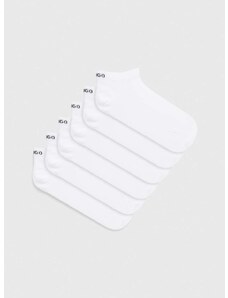 Ponožky HUGO 6-pack dámské, bílá barva
