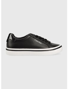 Sneakers boty Calvin Klein VULC LACE UP černá barva, HW0HW01591