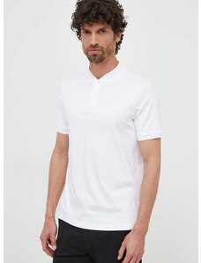 Bavlněné polo tričko Calvin Klein bílá barva, K10K111201