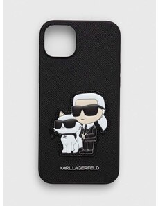Obal na telefon Karl Lagerfeld iPhone 14 Plus 6.7" černá barva