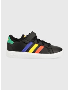 Dětské sneakers boty adidas GRAND COURT 2. EL černá barva