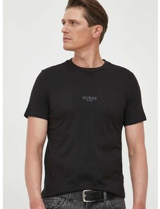 Bavlněné tričko Guess AIDY černá barva, s aplikací, M2YI72 I3Z14