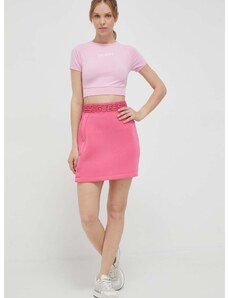 Sukně Guess růžová barva, mini