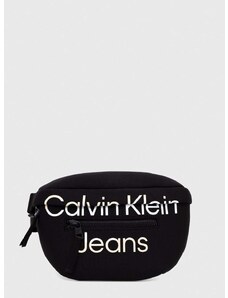 Dětská ledvinka Calvin Klein Jeans černá barva