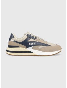 Sneakers boty BOSS Kurt béžová barva, 50493214