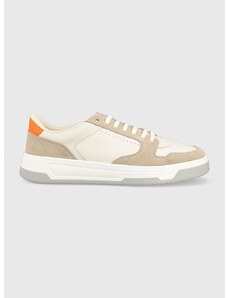 Kožené sneakers boty BOSS Baltimore béžová barva, 50493208