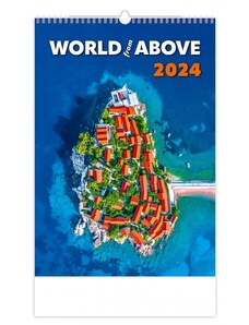 Helma 365, s.r.o. Nástěnný kalendář World from Above 2024 N137-24