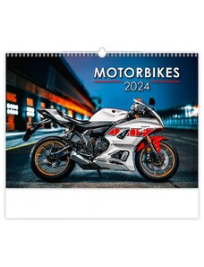 Helma 365, s.r.o. Nástěnný kalendář Motorbikes 2024 N154-24