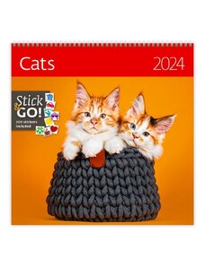 Helma 365, s.r.o. Nástěnný kalendář Cats 2024 LP01-24