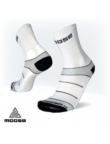 MOTION NEW sportovní běžecké ponožky Moose bílá M