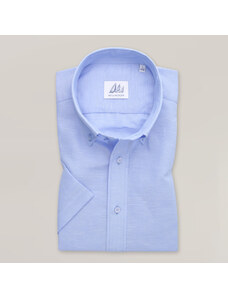 Willsoor Pánská košile slim fit světle modrá s hladkým vzorem 15331