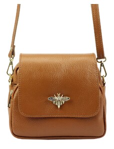 Dámská kožená crossbody kabelka Luka 19-68-02 Bz camel