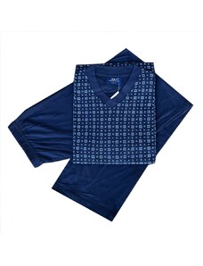 n-feel Pánské bavlněné pyžamo s dlouhým rukávem - HFV01
