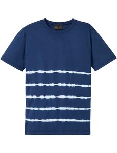 bonprix Batikované triko Modrá