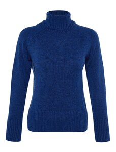 Trendyol Saks Měkký texturovaný základní pletený svetr