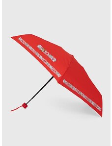 Deštník Moschino červená barva, 8123