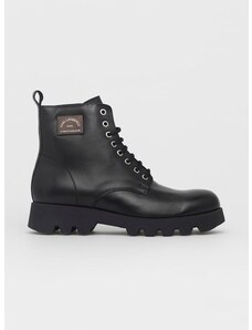 Kožené boty Karl Lagerfeld pánské, černá barva