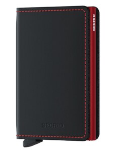 Kožená peněženka Secrid SM.Black.Red-Black.Red