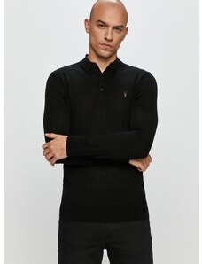 AllSaints - Tričko s dlouhým rukávem Mode Merino LS Polo