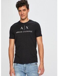 Tričko Armani Exchange černá barva, s potiskem, 8NZTCJ Z8H4Z NOS