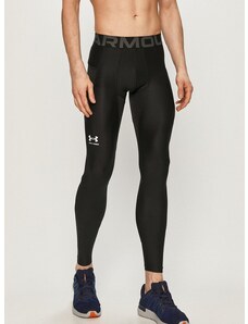 Tréninkové legíny Under Armour pánské, černá barva, hladké, 1361586